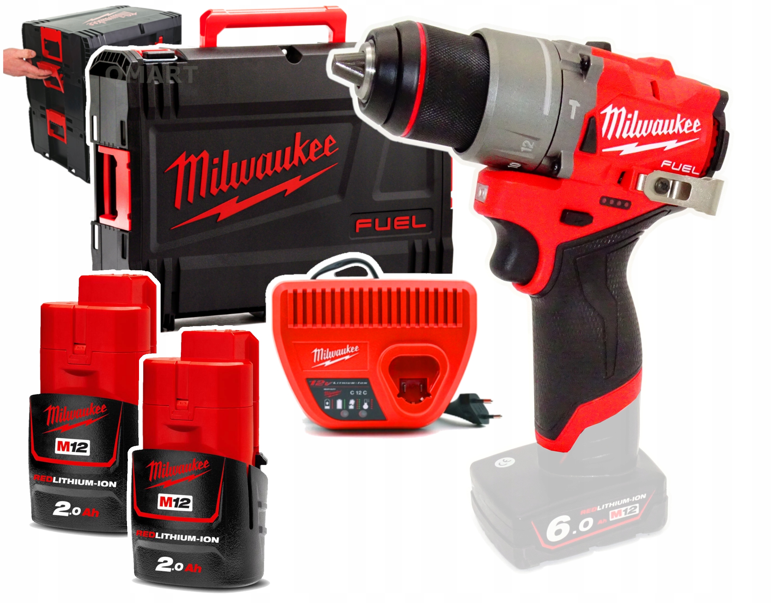Milwaukee M12 FPD2-202X Wiertarka Wkrętarka udarowa Fuel 493347986