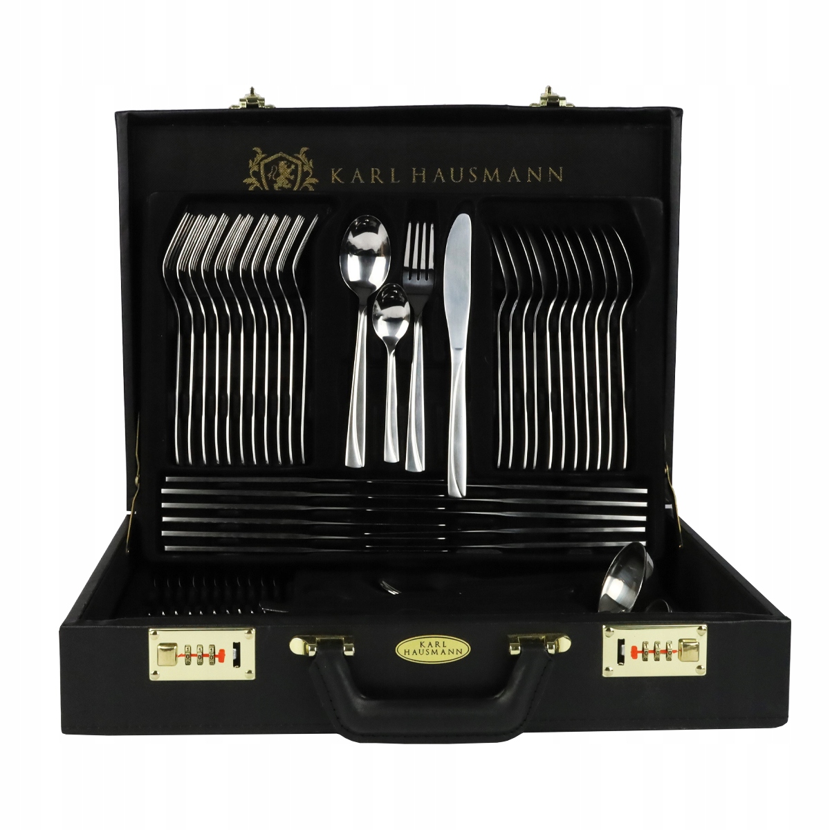 ZESTAW SZTUĆCE 72EL KOMPLET SZTUĆCÓW 12OS WALIZKA