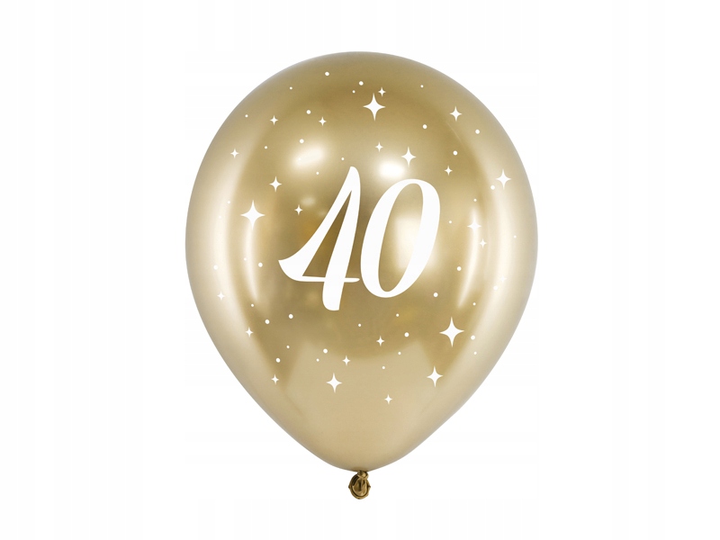 

Balony glossy 40 urodziny złote