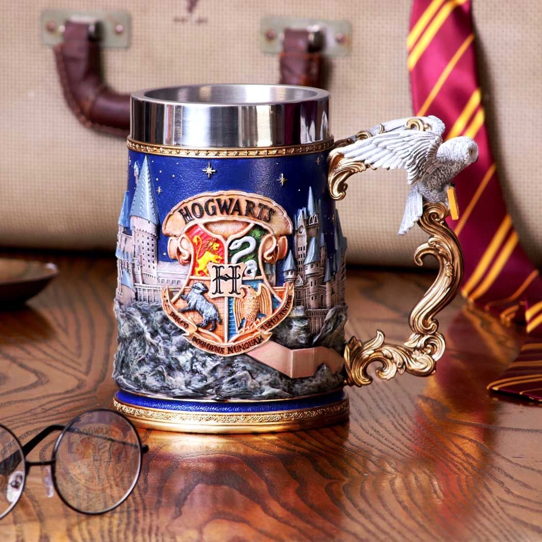 Harry Potter Hogwarts pivní sklenice z pryskyřice 15,5 cm