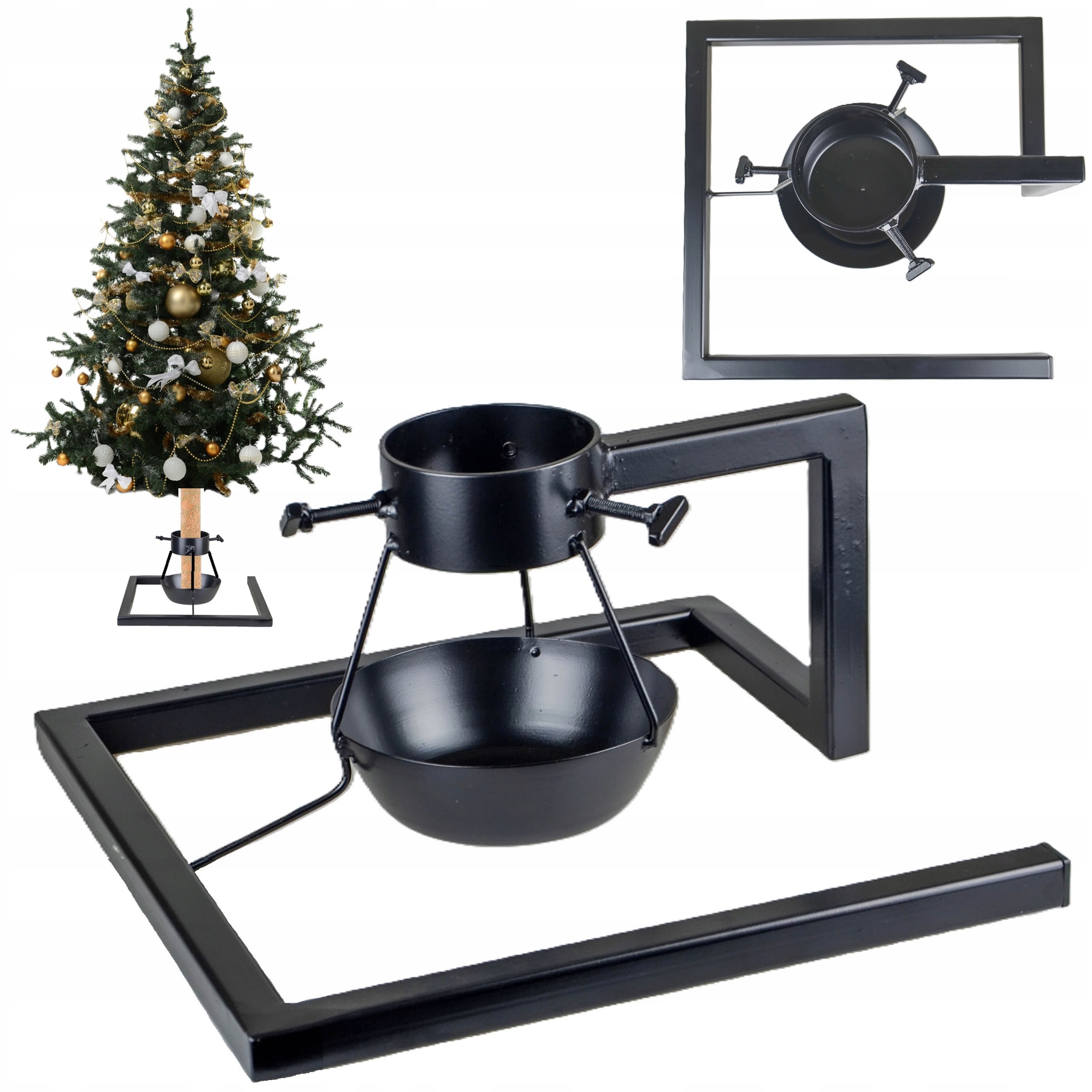 Stojan na vianočný stromček pod stromček veľký kovový Univerzálny Poľský Pl