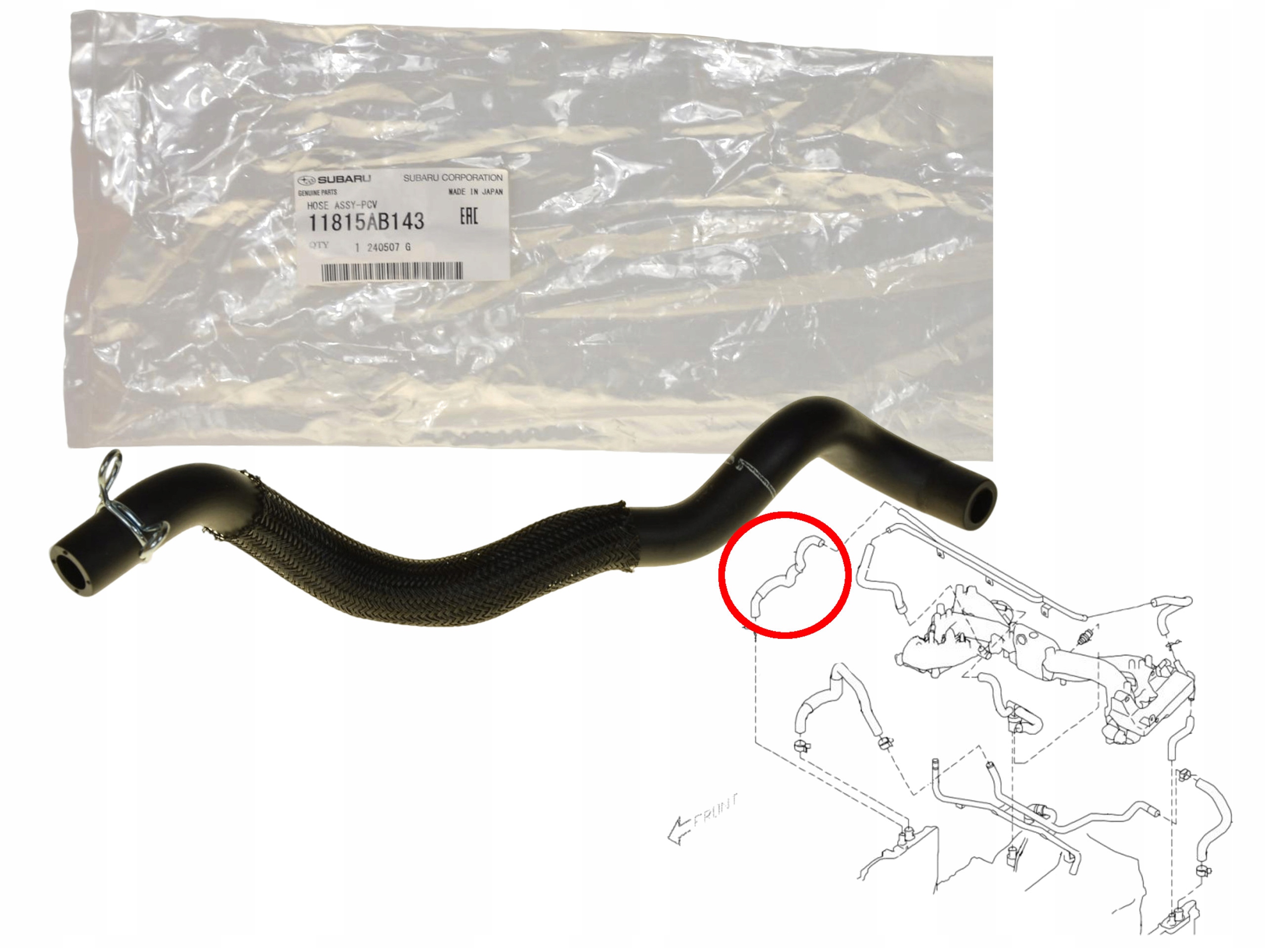 Hadice Trubka Podtlaková Odmy Pvc 11815AB143 Oe Subaru Impreza