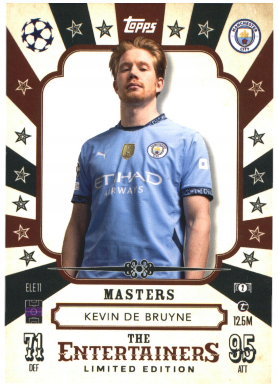 Topps Match Attax 2024-2025 Entertainers Limited ELE11 Kevin De Bruyne