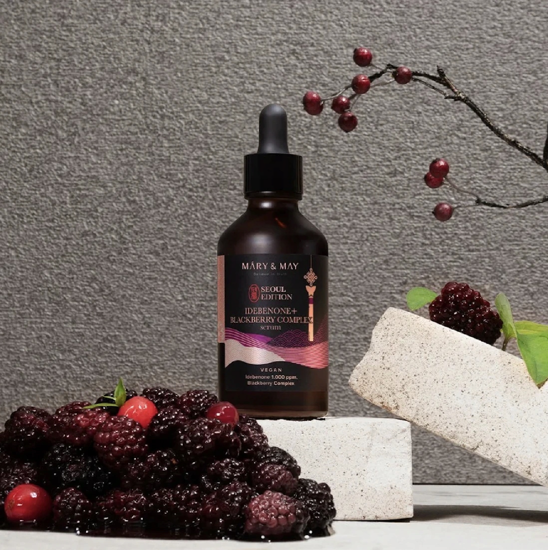 Mary & May Idebenone Blackberry Complex Serum Seoul Edition 80 ml
