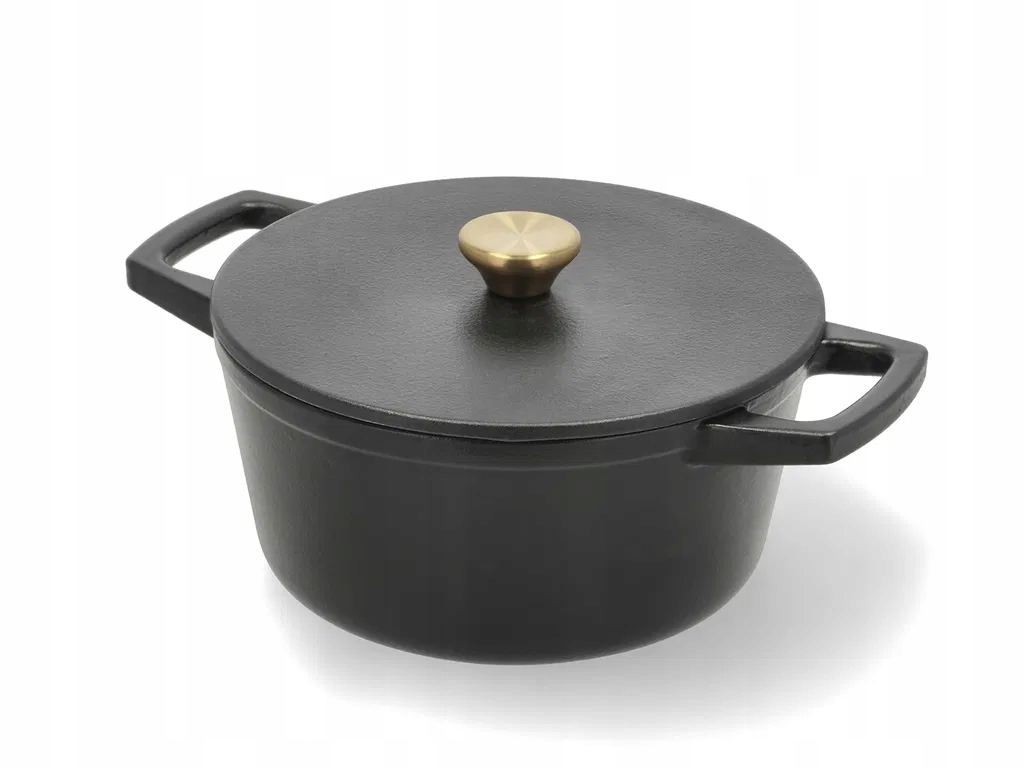 Holm Cast Iron Hrniec Liatinový 3,6 l Čierny