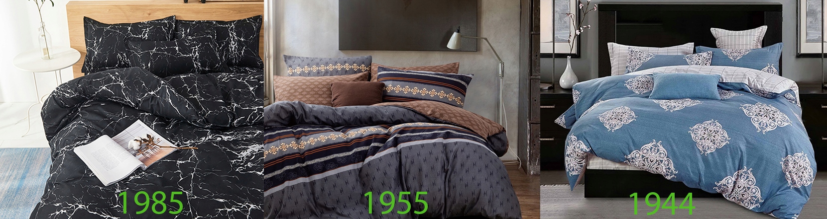 KOMPLET POŚCIELI BAWEŁNA 160x200cm nr 2078 Wymiary poduszki 70x80cm