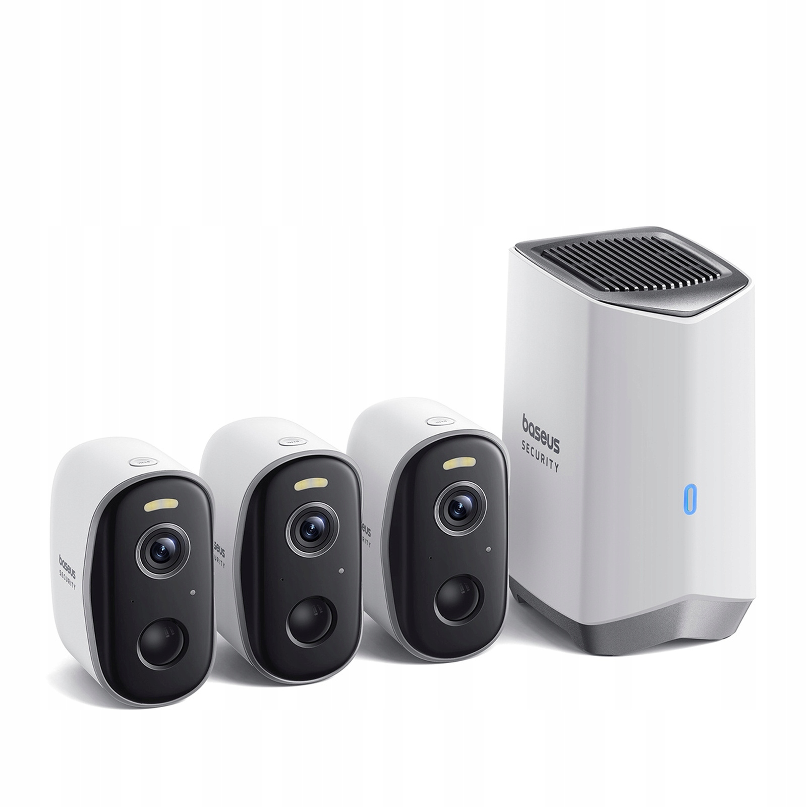 Monitorovací sada Baseus 3 Kamery 2K 16GB 7800mAh Základní stanice Bílá