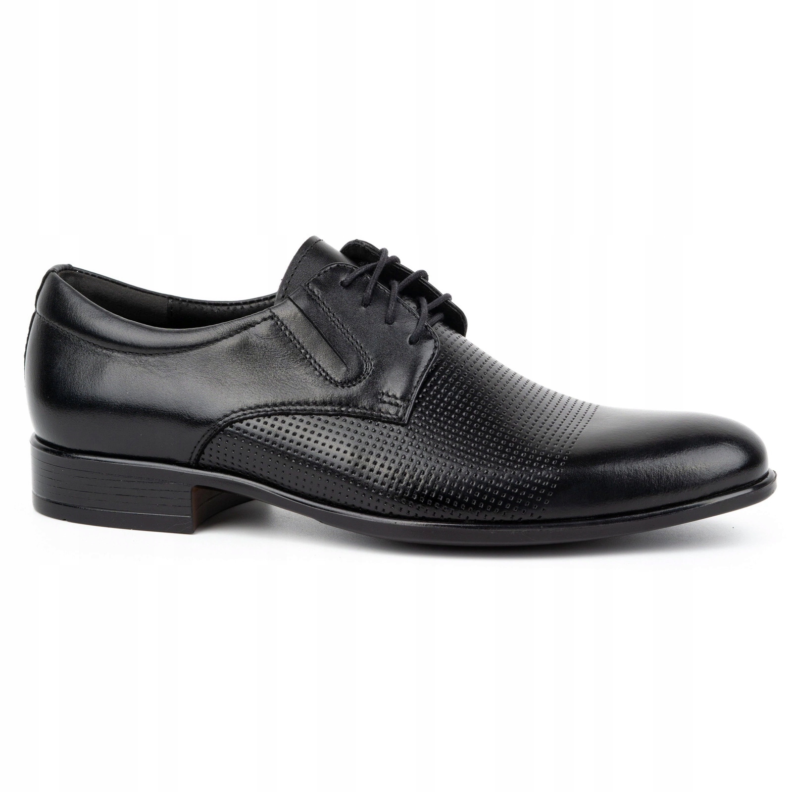 Pánské Kožené Boty Polské Návštěvnické 324KAM černé 39