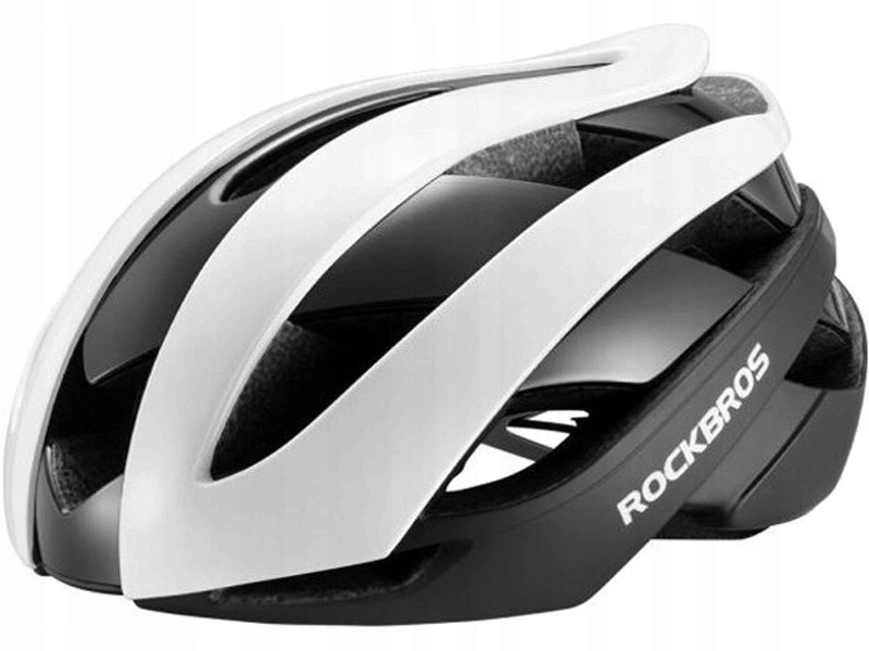 Kask rowerowy Rockbros 10110004002 Biało-czarny Szosowy (rozmiar M)