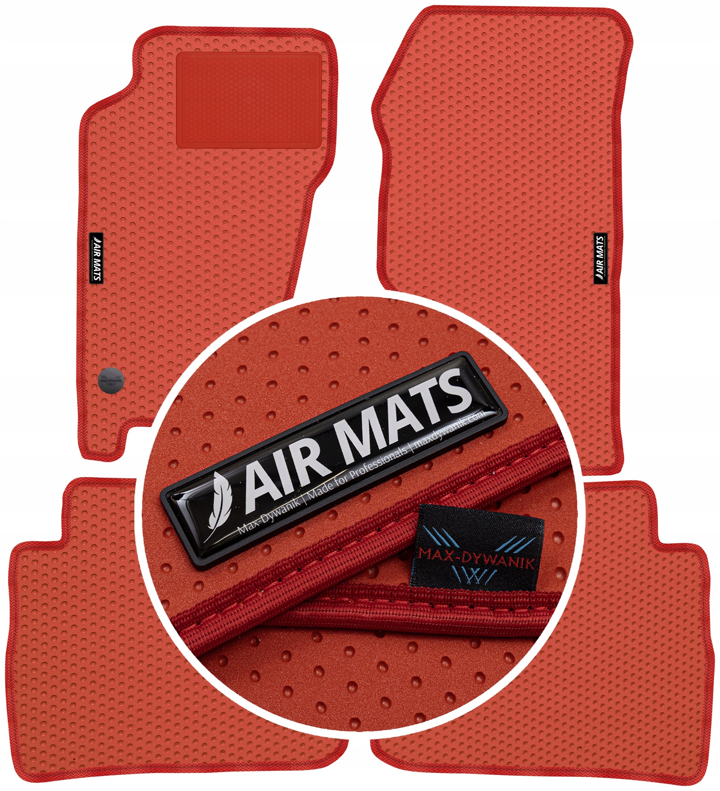Jeep Cherokee III Kj Suv 2001-2006 Gumové koberce Air Mats Červené