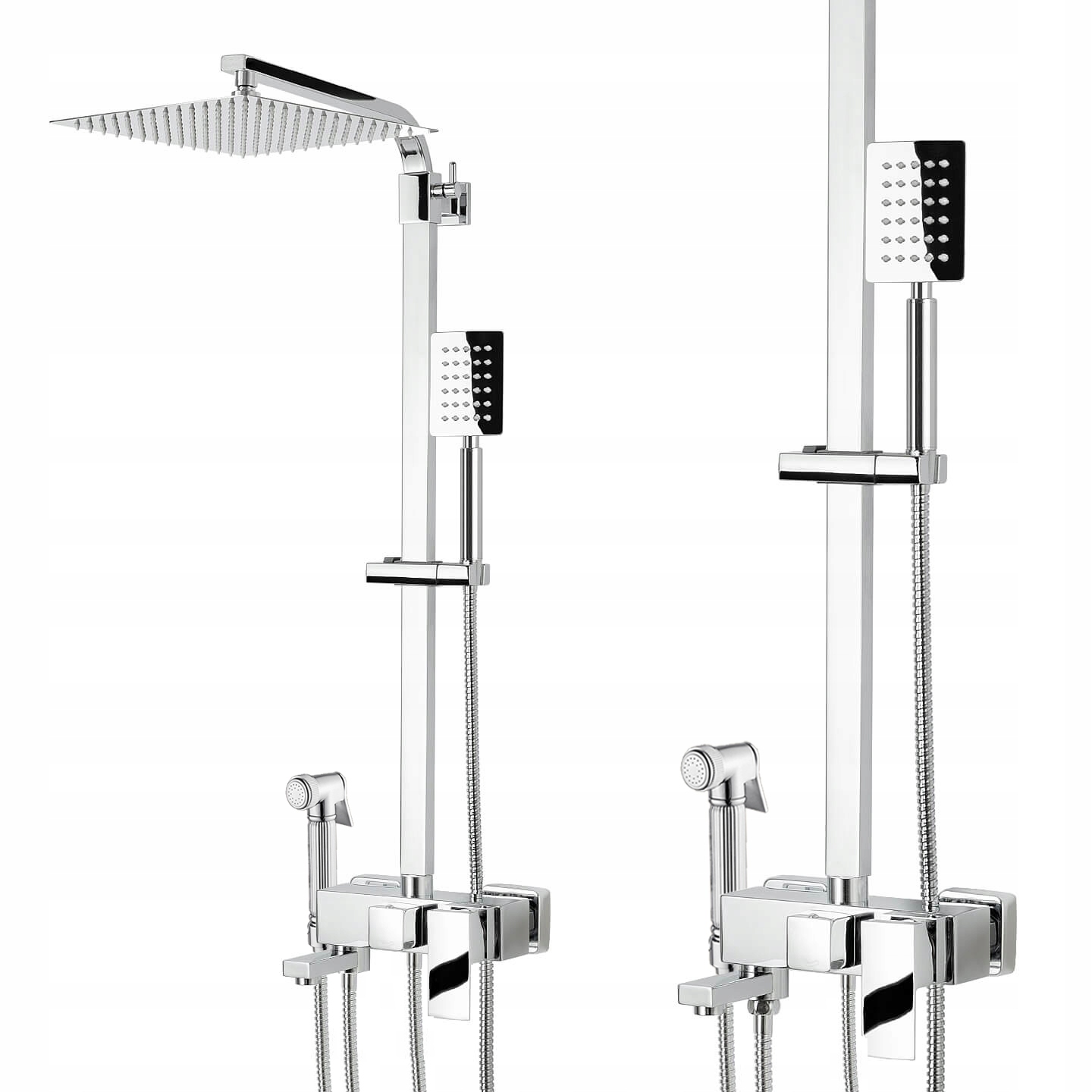 Sprchový Set Sprchový Stĺp Sprchová Batéria S Výtokom A Kohútikom 4V1