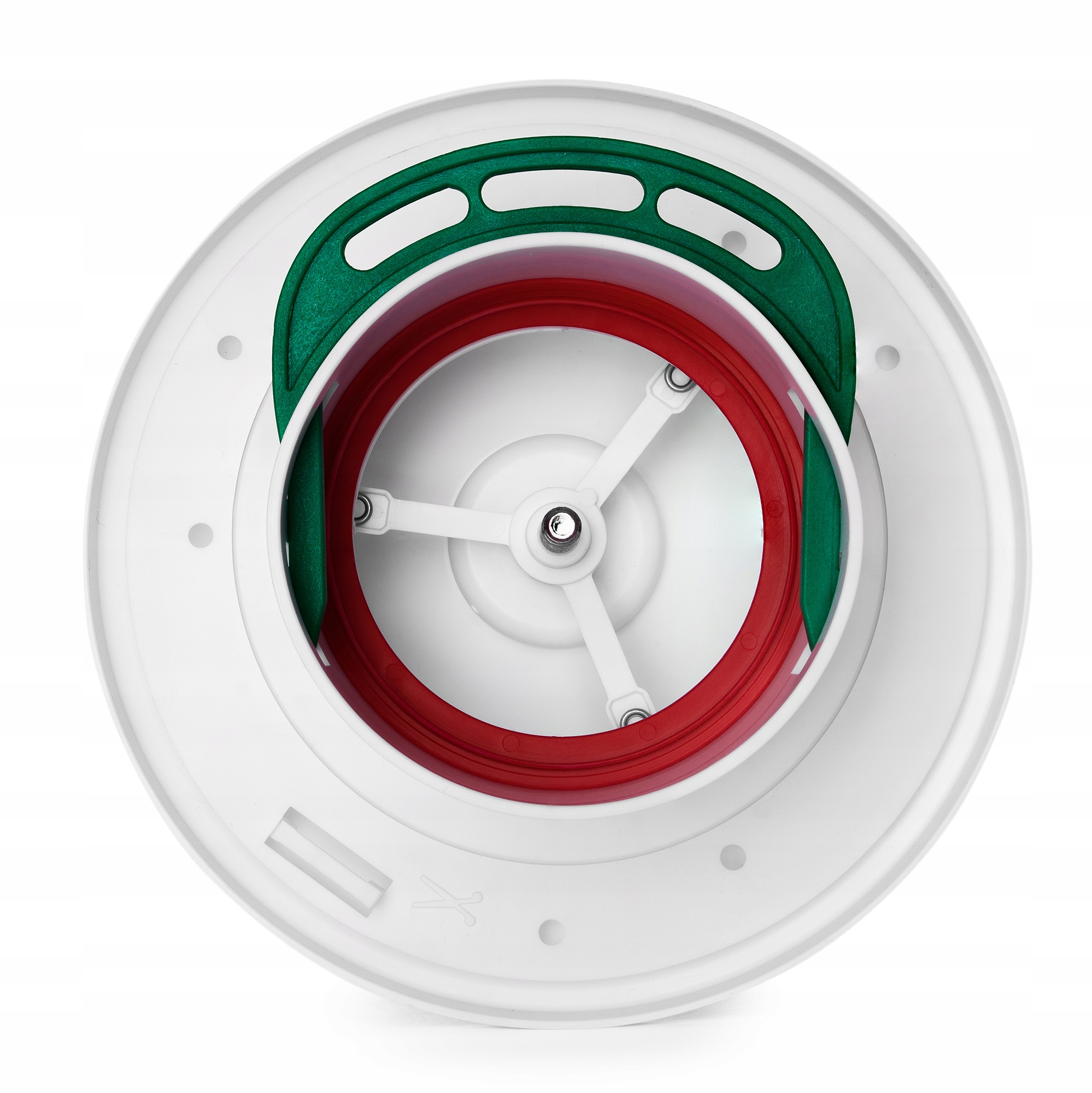 Anemostat wywiewny z ramką fi 75 biały VAW75 Kształt okrągły