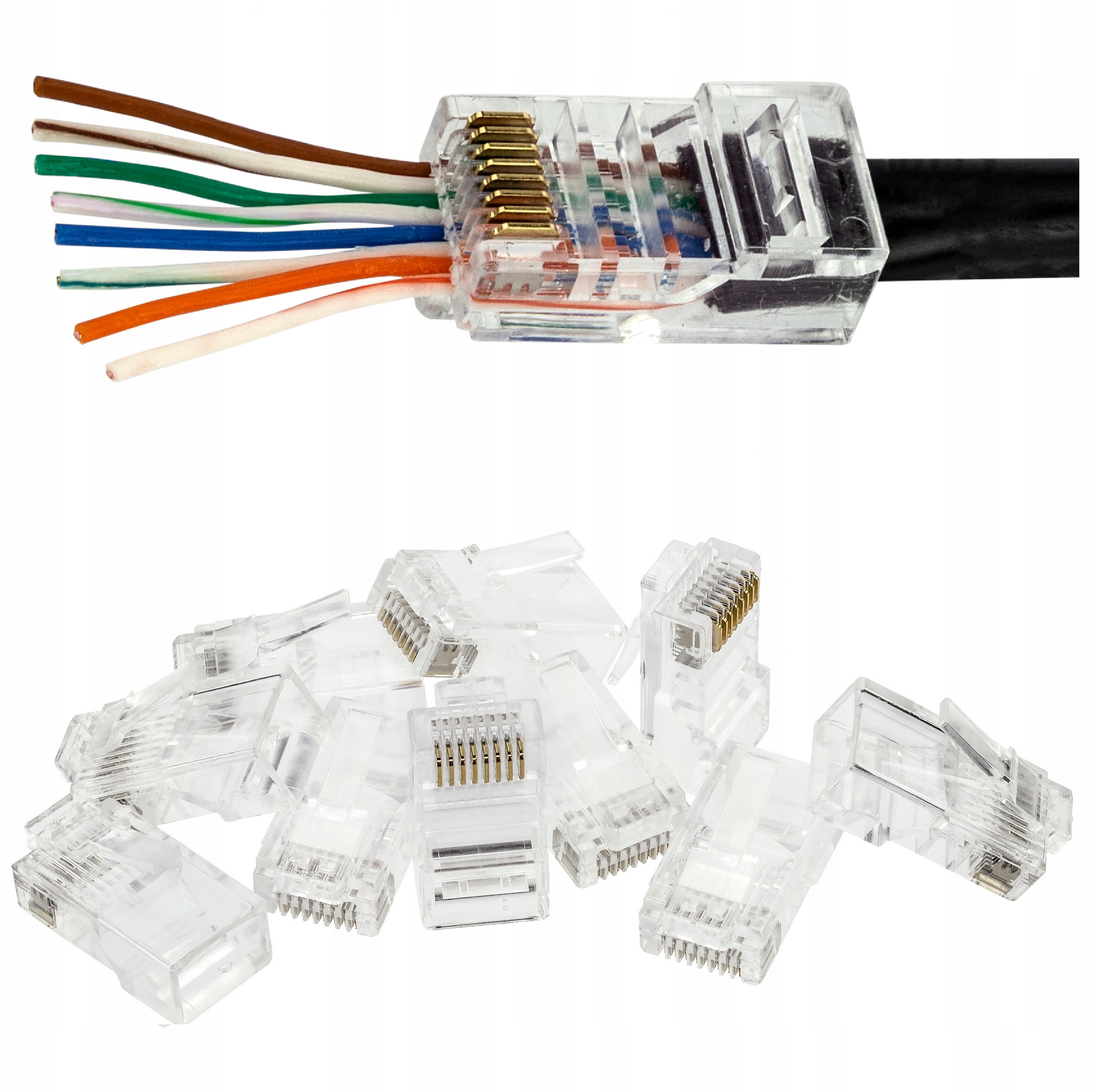 

Neku Wtyki przelotowe RJ45 8P8C Utp kat.5e 10szt
