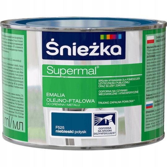 

Śnieżka Supermal Olejno-ftalowa Niebieski 0,4L