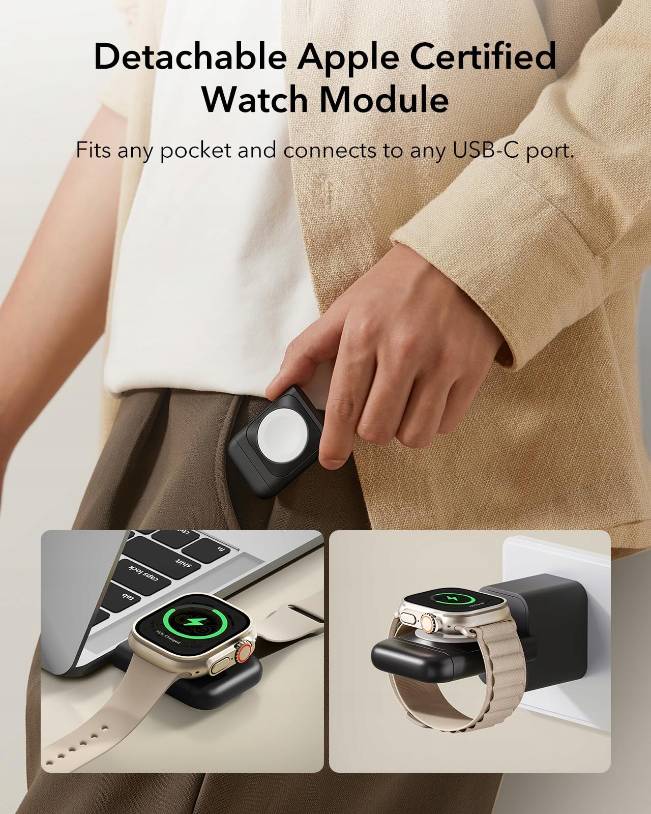 ESR Stacja Ładowania 3w1 Qi2 Dla iPhone Watch AirPods 15W MagSafe — miniatura 7