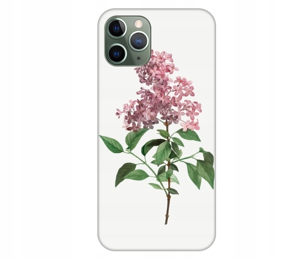 

Etui pokrowiec do iPhone 11 Pro Kwiat rózowy akwar
