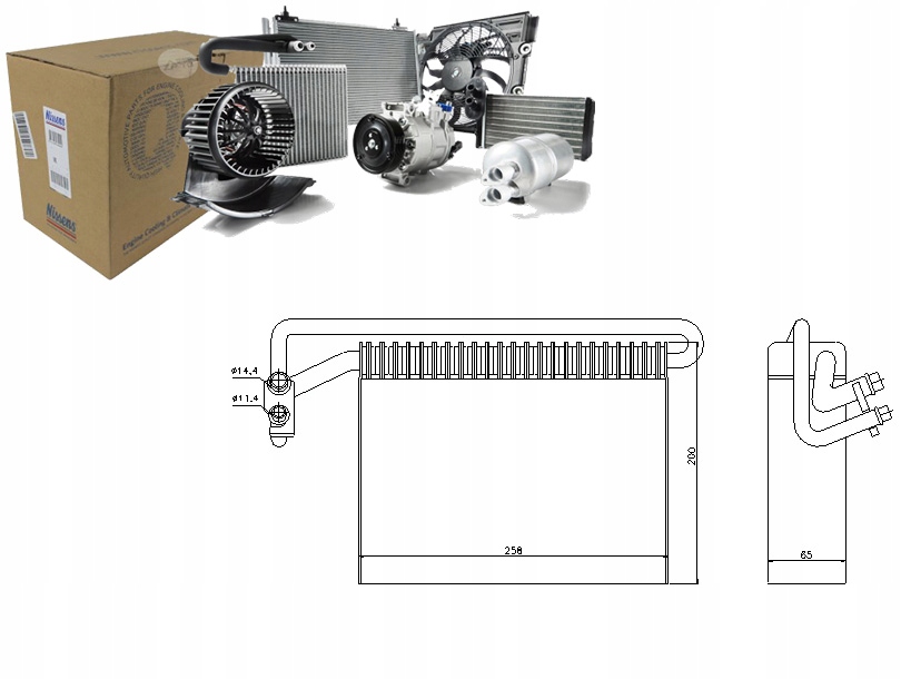 NIS92177 Odparovač Klimatizace Bmw 3 (E46), X3 (E8 Asistent řidiče #33