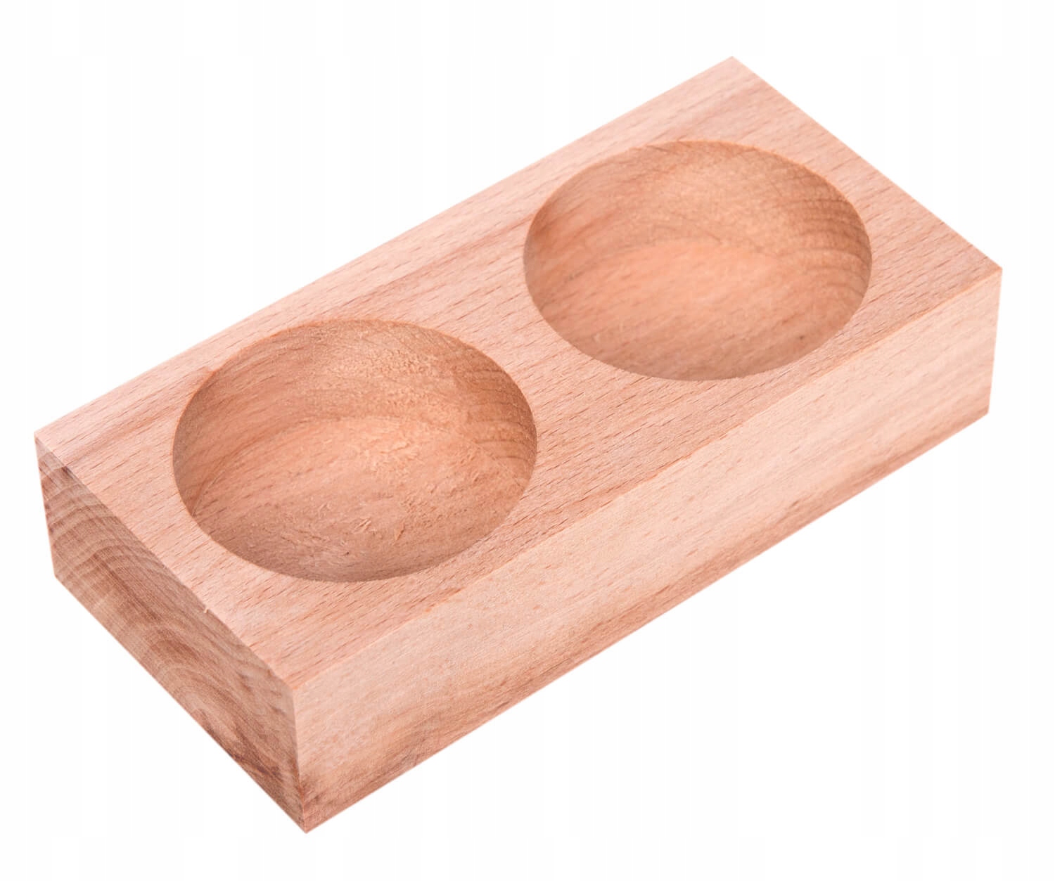 

Świecznik drewniany na 2 świeczki tealight Eko