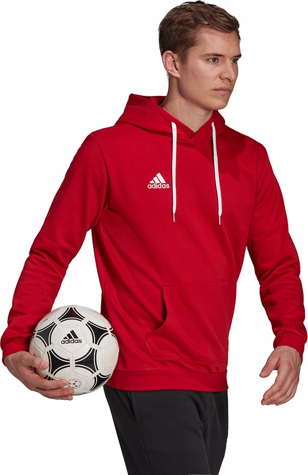 Pánská Mikina Adidas Entrada 22 Hoody Červená H57514 velikost L