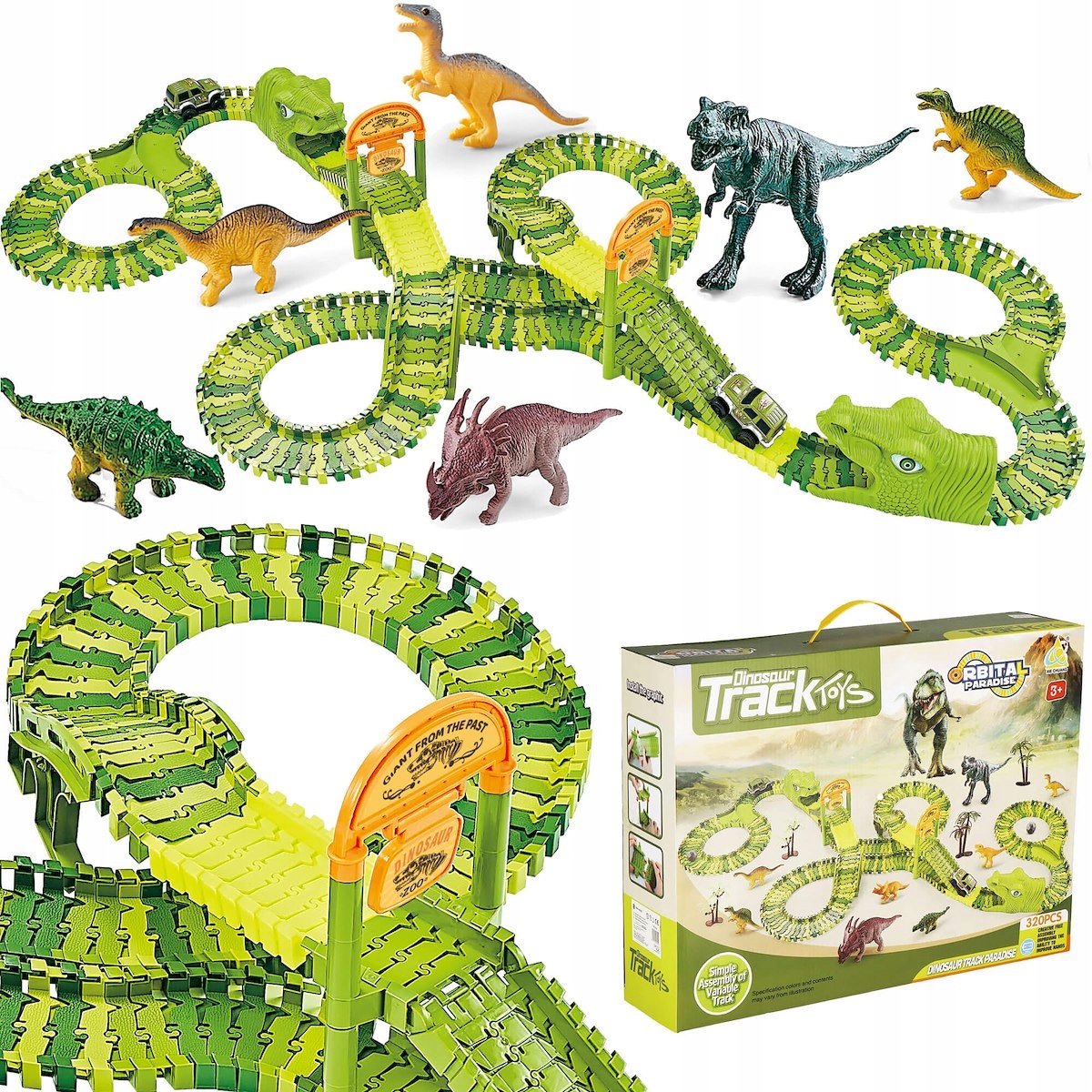 

Tor Samochodowy Dinozaur Autko Zestaw XXL