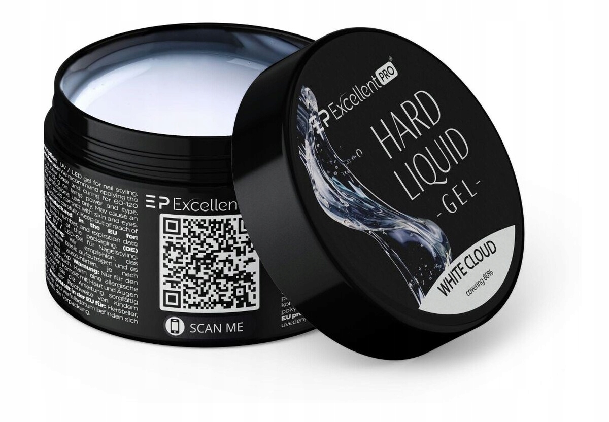 Excellent Pro Hard Liquid Gel Stavební gel white cloud 50 g