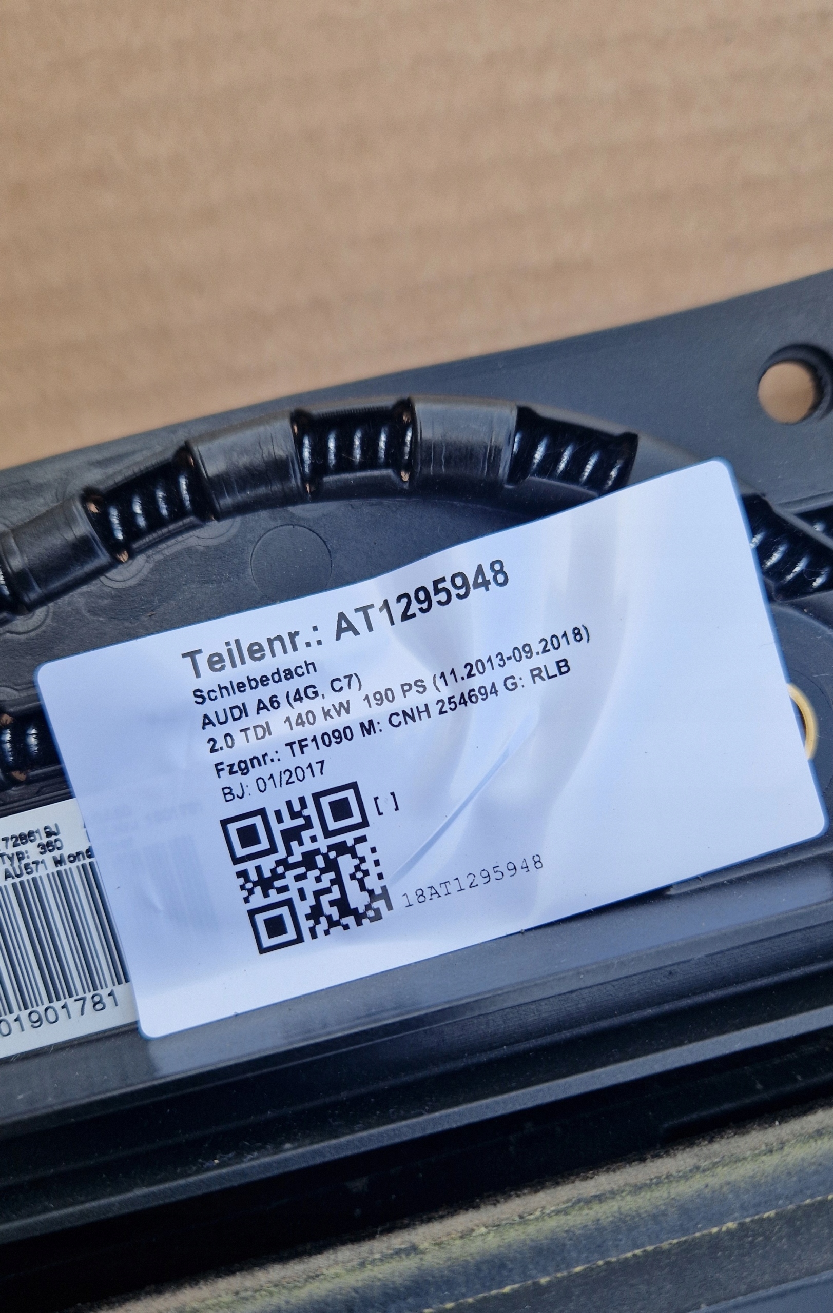 Toit ouvrant AUDI A6 C7 Berline Original Neuf 4G5877255A Complet