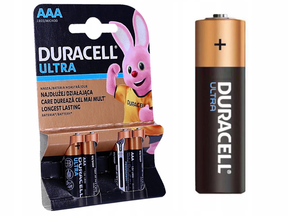 

4x Bateria Duracell Duralock Turbo Max Aaa LR3 R3