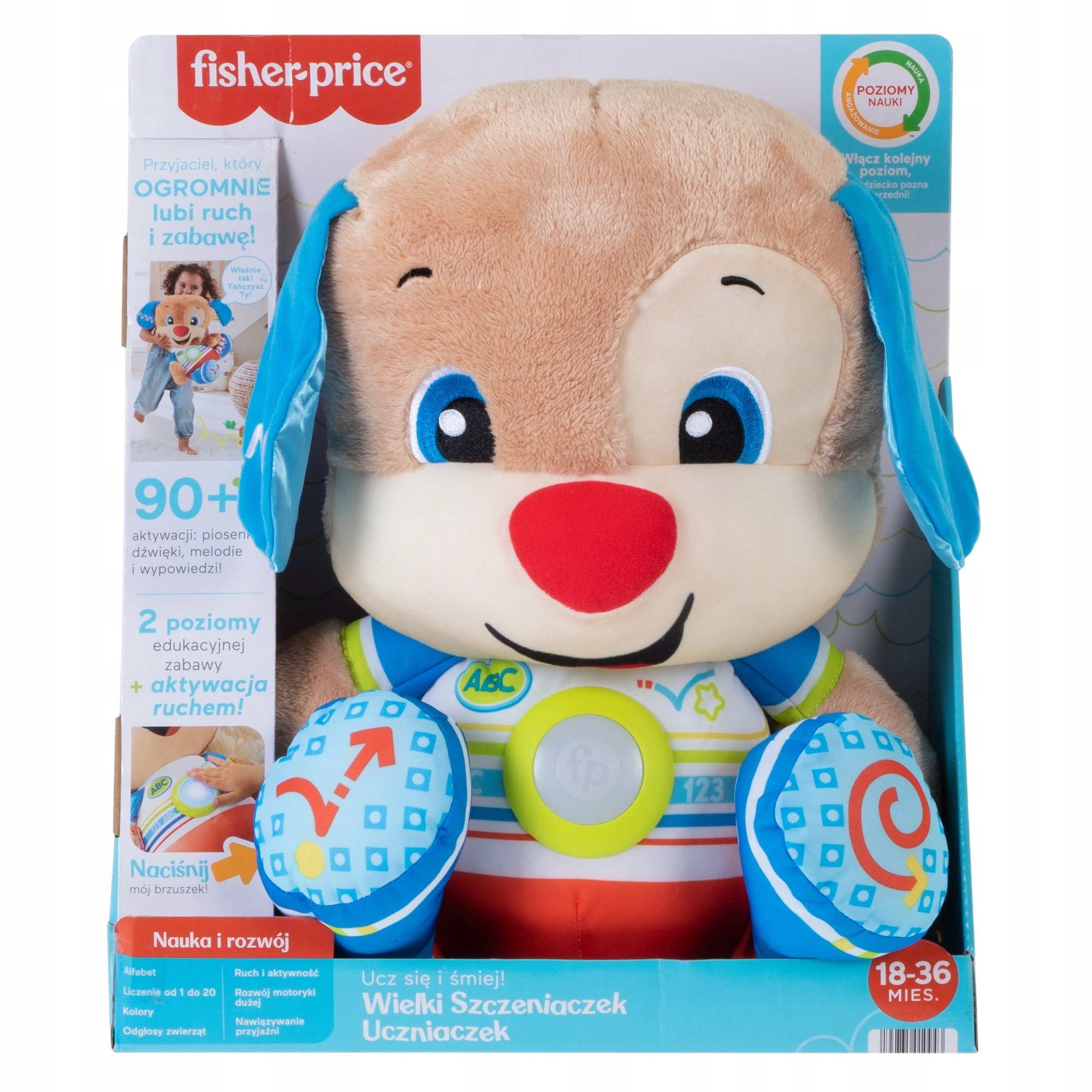 FISHER-PRICE SZCZENIACZEK UCZNIACZEK HCJ17 WIELKI Rodzaj pluszaki interaktywne