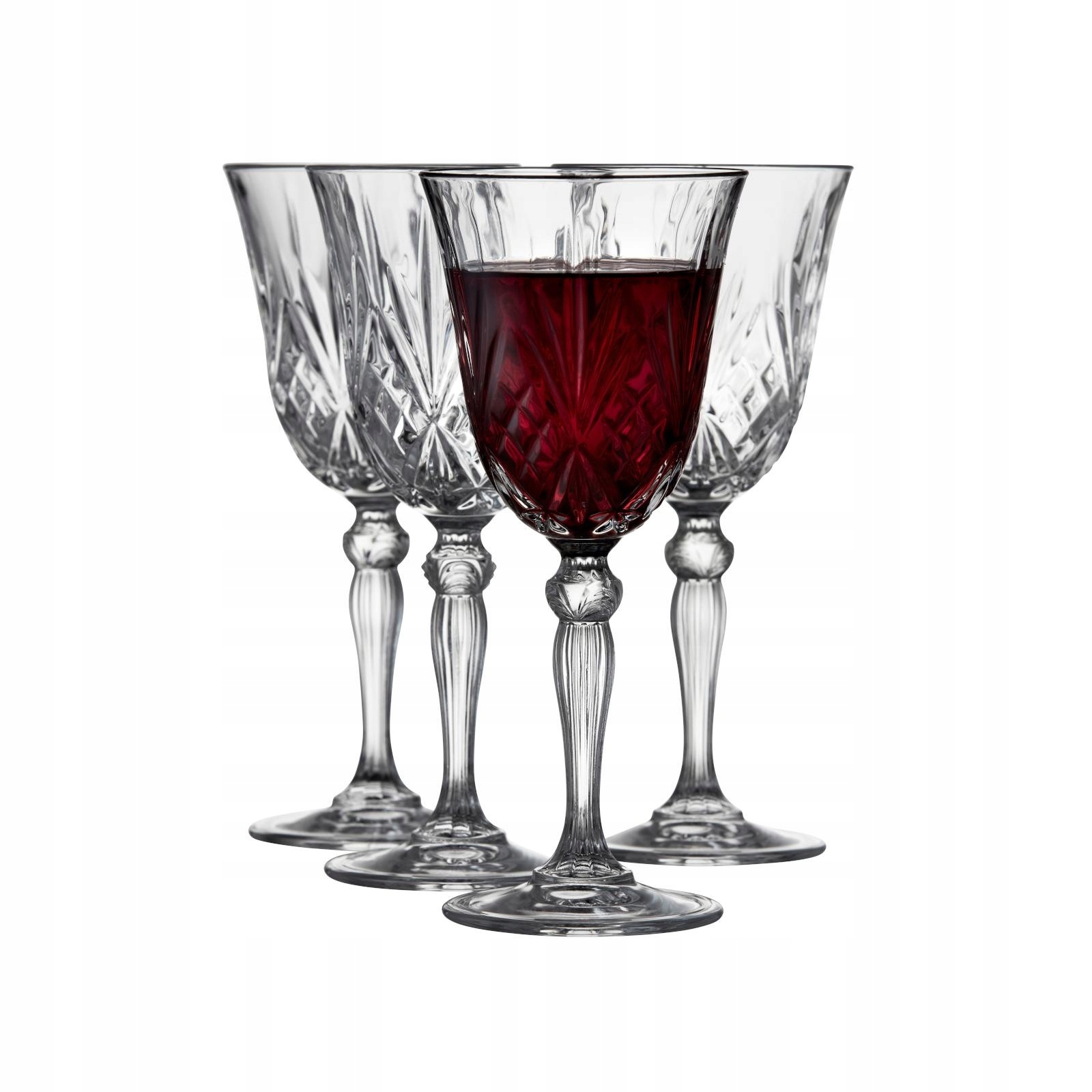 Skleničky na červené víno Melodia z křišťálového skla, Lyngby Glas