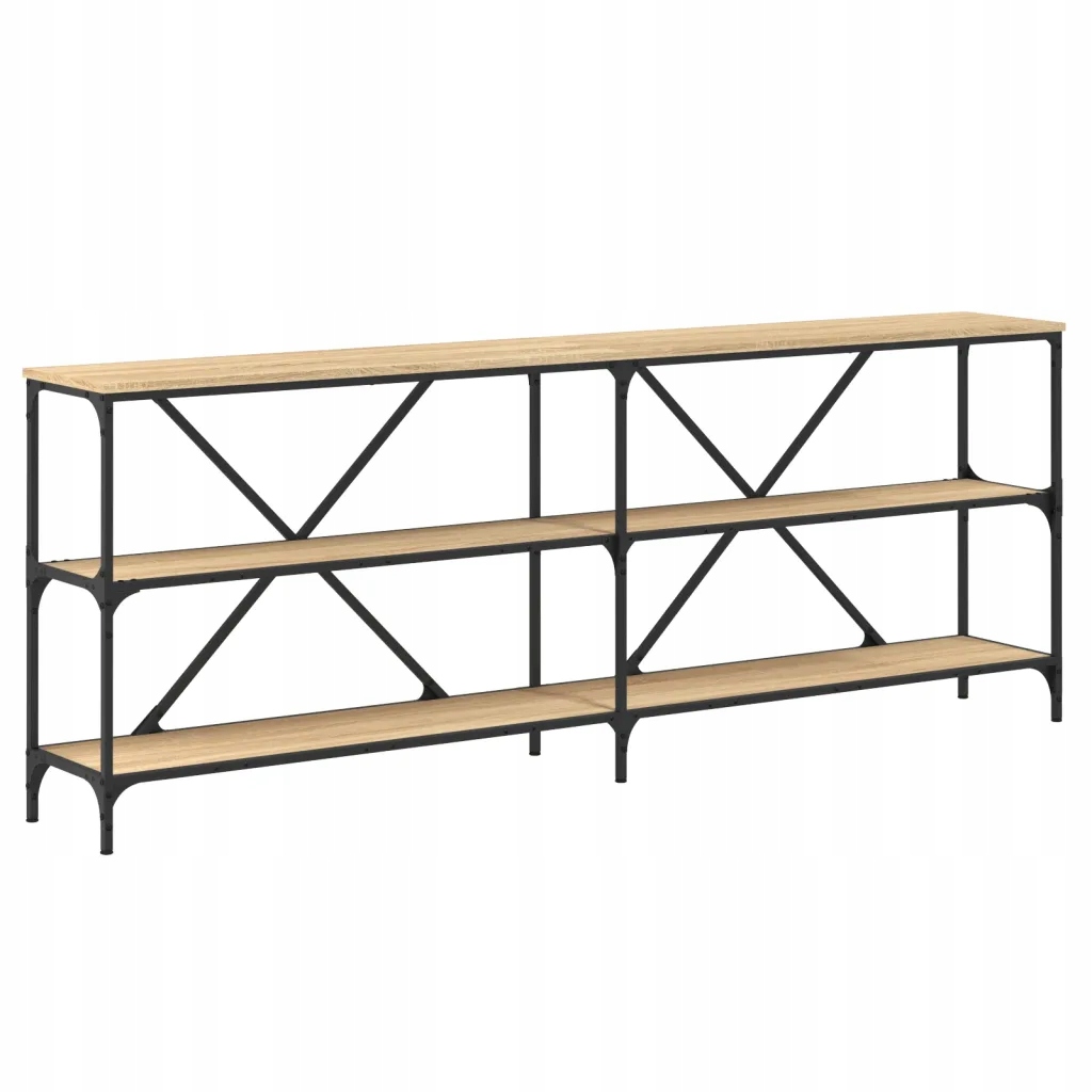 Stylový konzolový stolek dub sonoma 200 x 30 x 75 cm