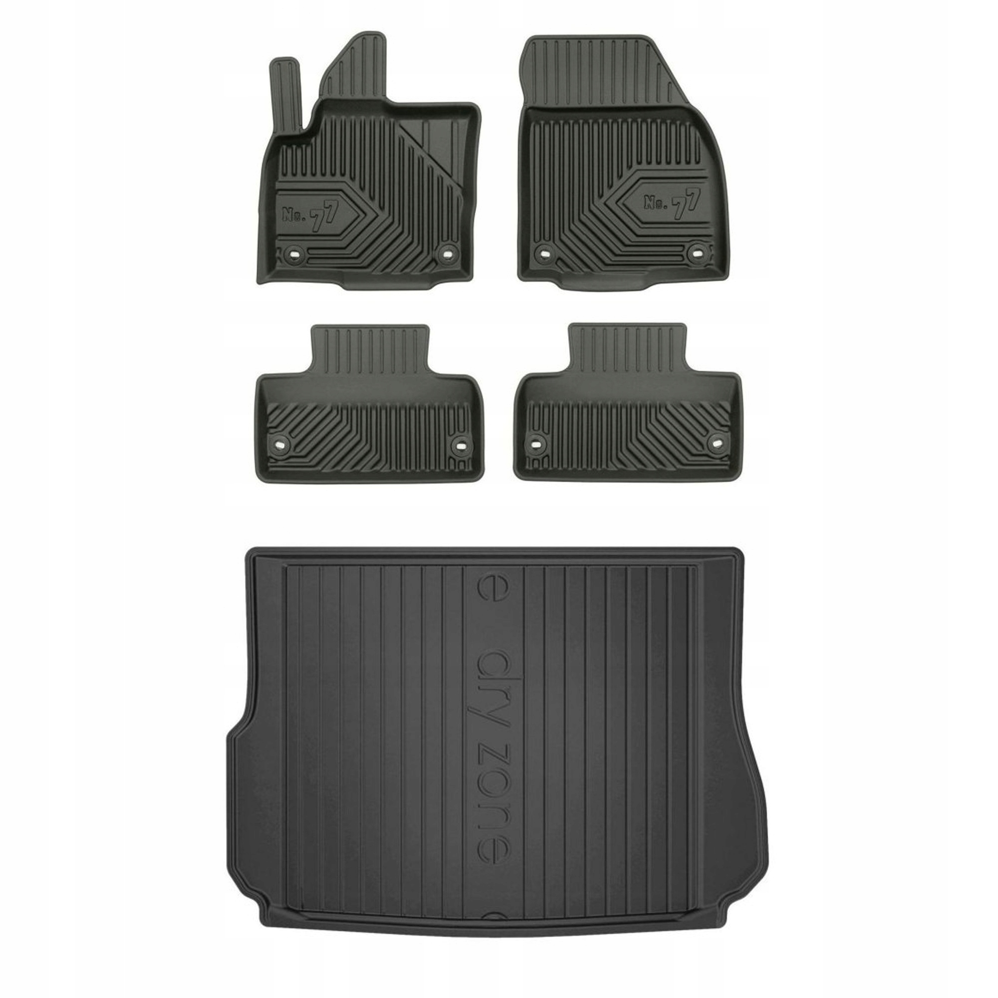 Gumová sada kobercov a rohoží Land Rover Range Rover Evoque I 2011-2018