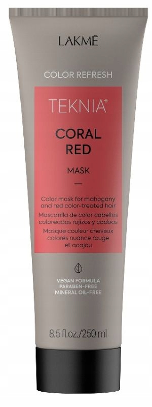 Lakme Teknia Refresh Coral Red Maska Na Vlasy V Odstínech Červené 250 ml