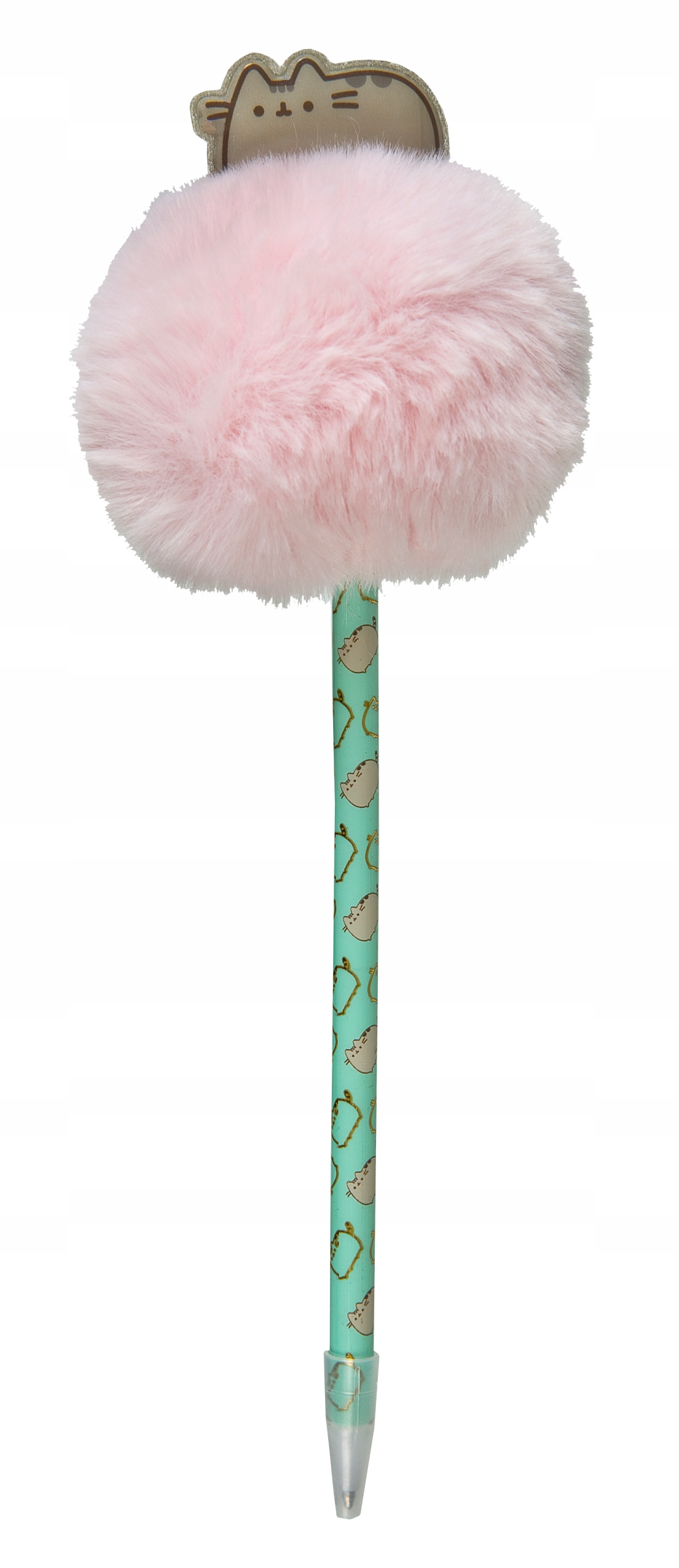 

Kot Pusheen długopis z pomponem i kotkiem