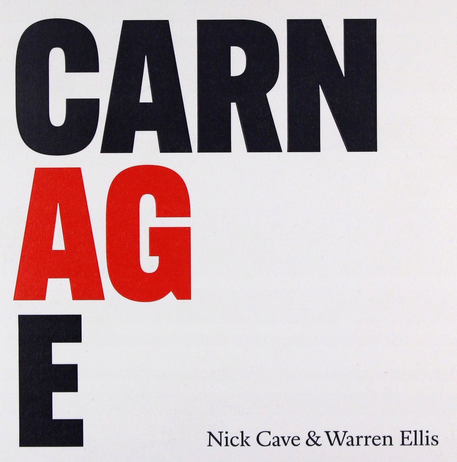 Nick Cave+warren Ellis: Carnage [CD]