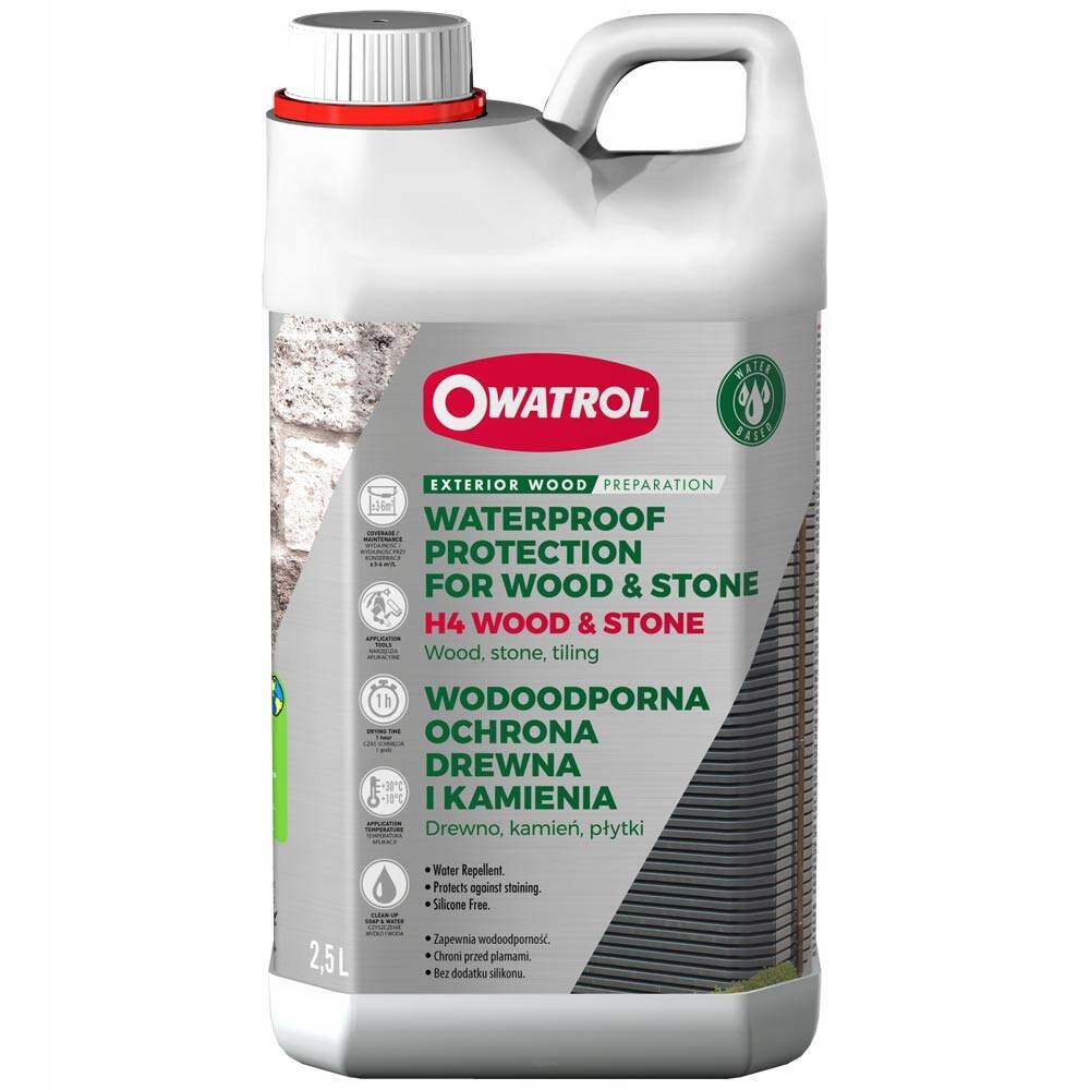 H4 Wood Owatrol hydrofobowy impregnat do drewna 2,5l