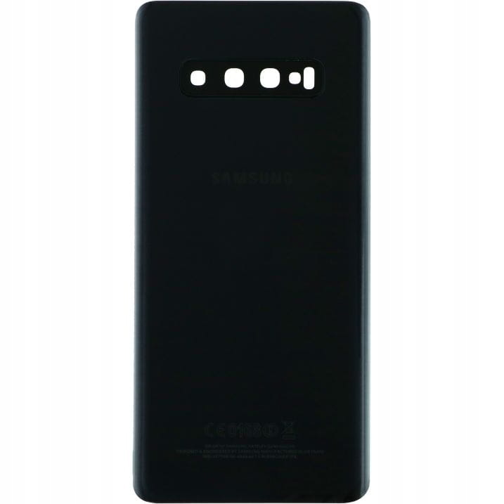 Zadní kryt, zadní sklo pro Samsung Galaxy S10 Plus, černá lesklá barva