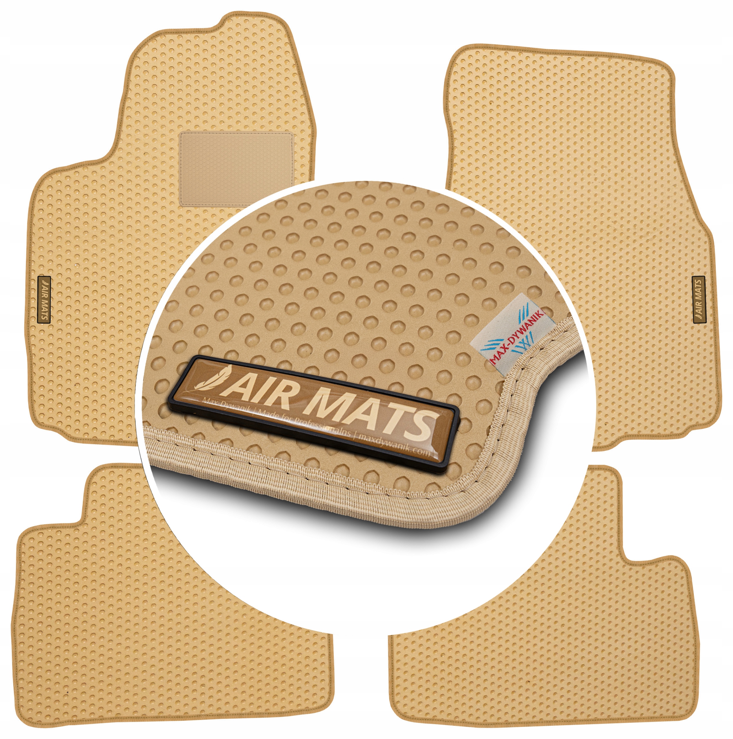 Chrysler 300C 2004-2010 Béžové gumové koberce Eva Air Mats