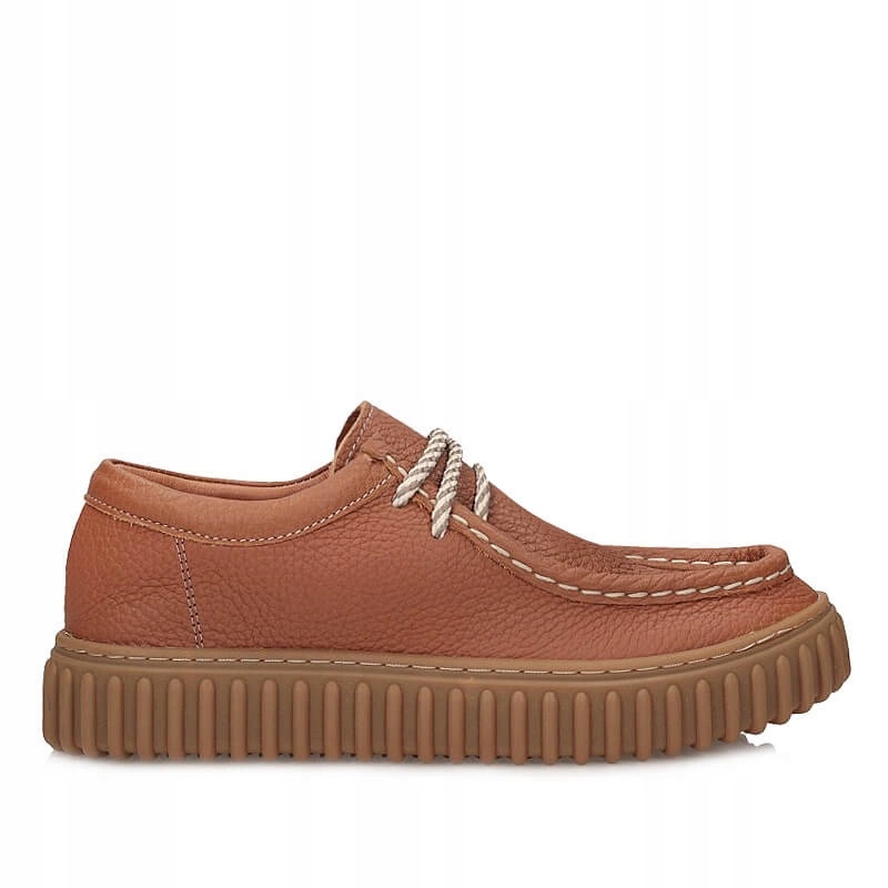 Kožené profilované polobotky Ravini 251042 Light Tan Nubuck