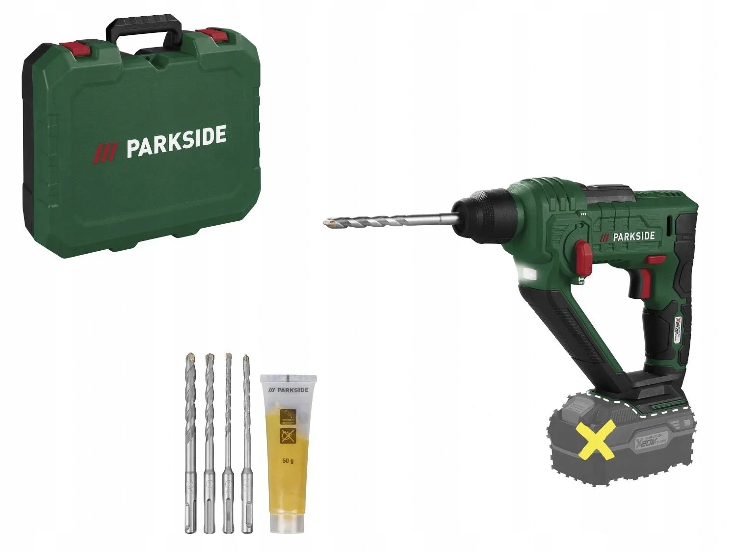 Parkside Akumulátorová Vrtačka S Příklepem 20 V, Pabh 20-Li D4