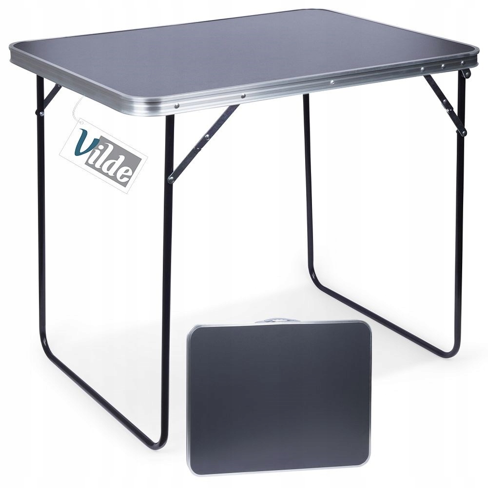 Stół turystyczny kempingowy solidny składany 80x60x70 cm obciążenie do 30kg