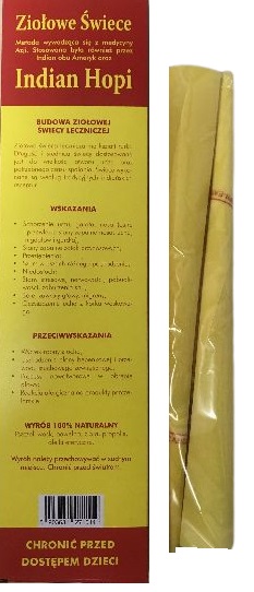 

Świece Ziołowe Indian Hopi Rozszerzane 6SZT Konchy