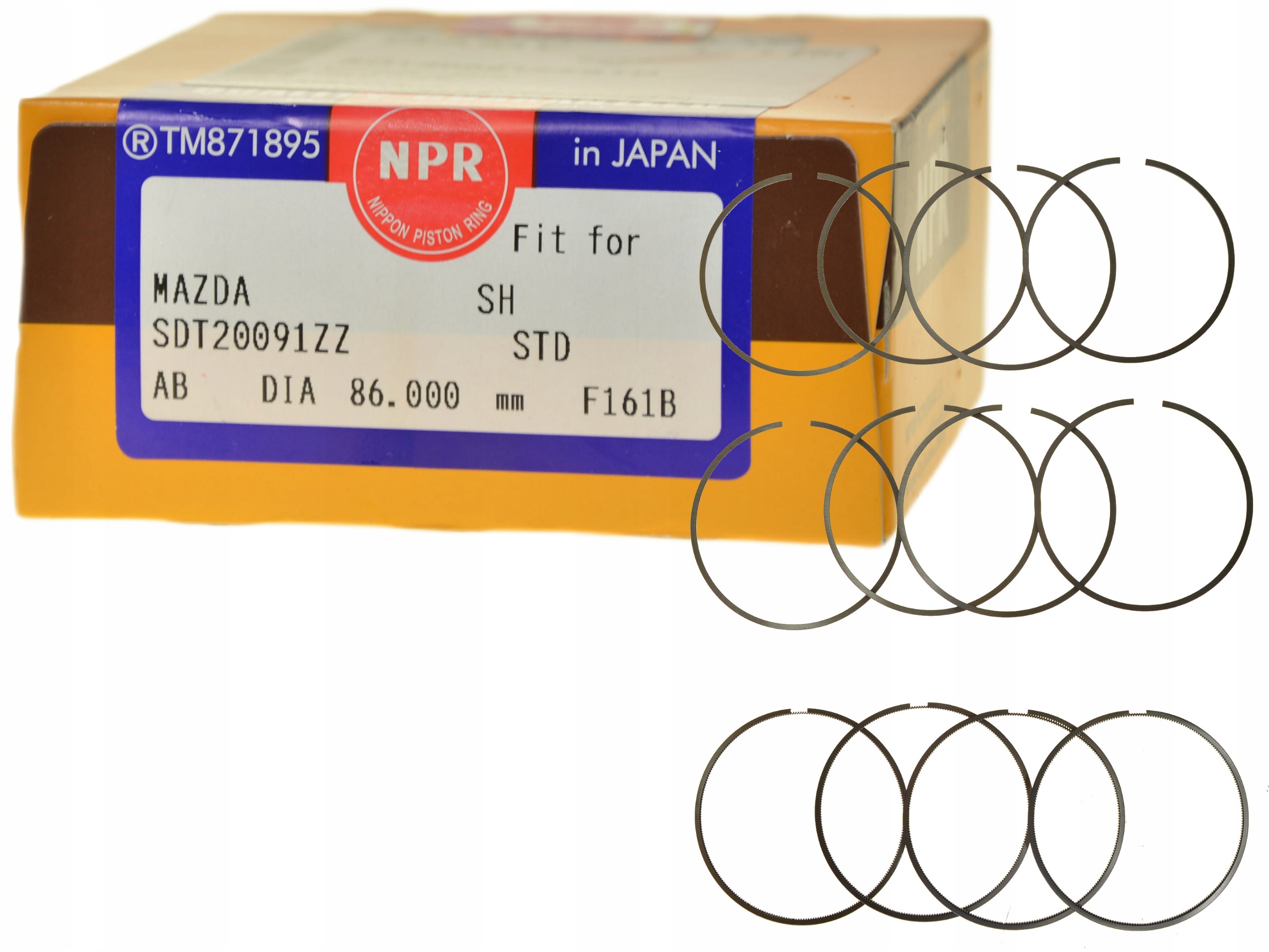 Pístní Kroužky Komplet SDT20091ZZSTD Npr Mazda 2.2 Skyactiw-d Std