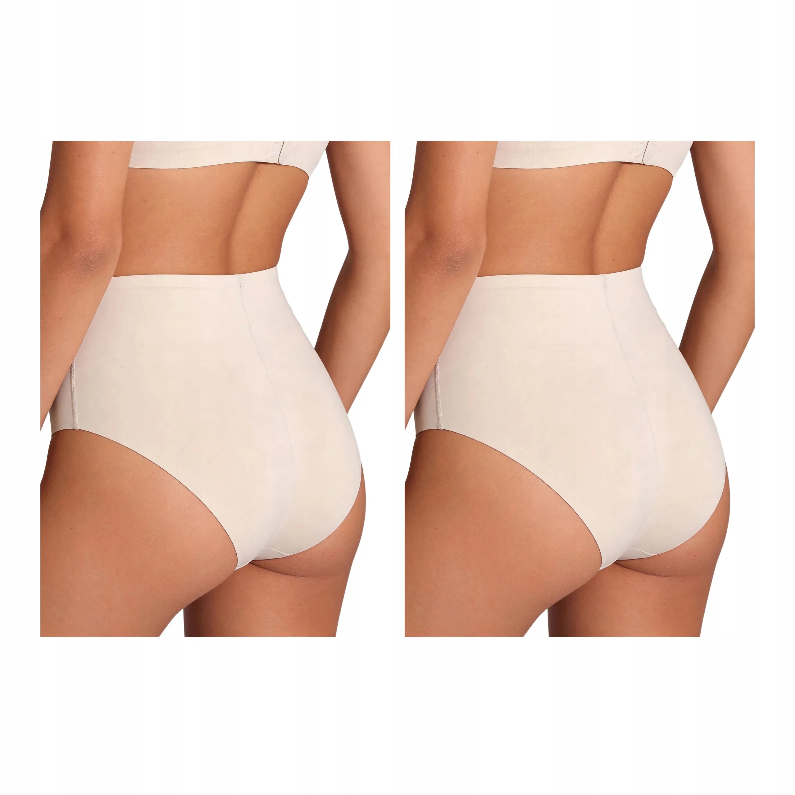 2 ks Kalhotky s vysokým pasem 445L Touch 2x Milk XXL