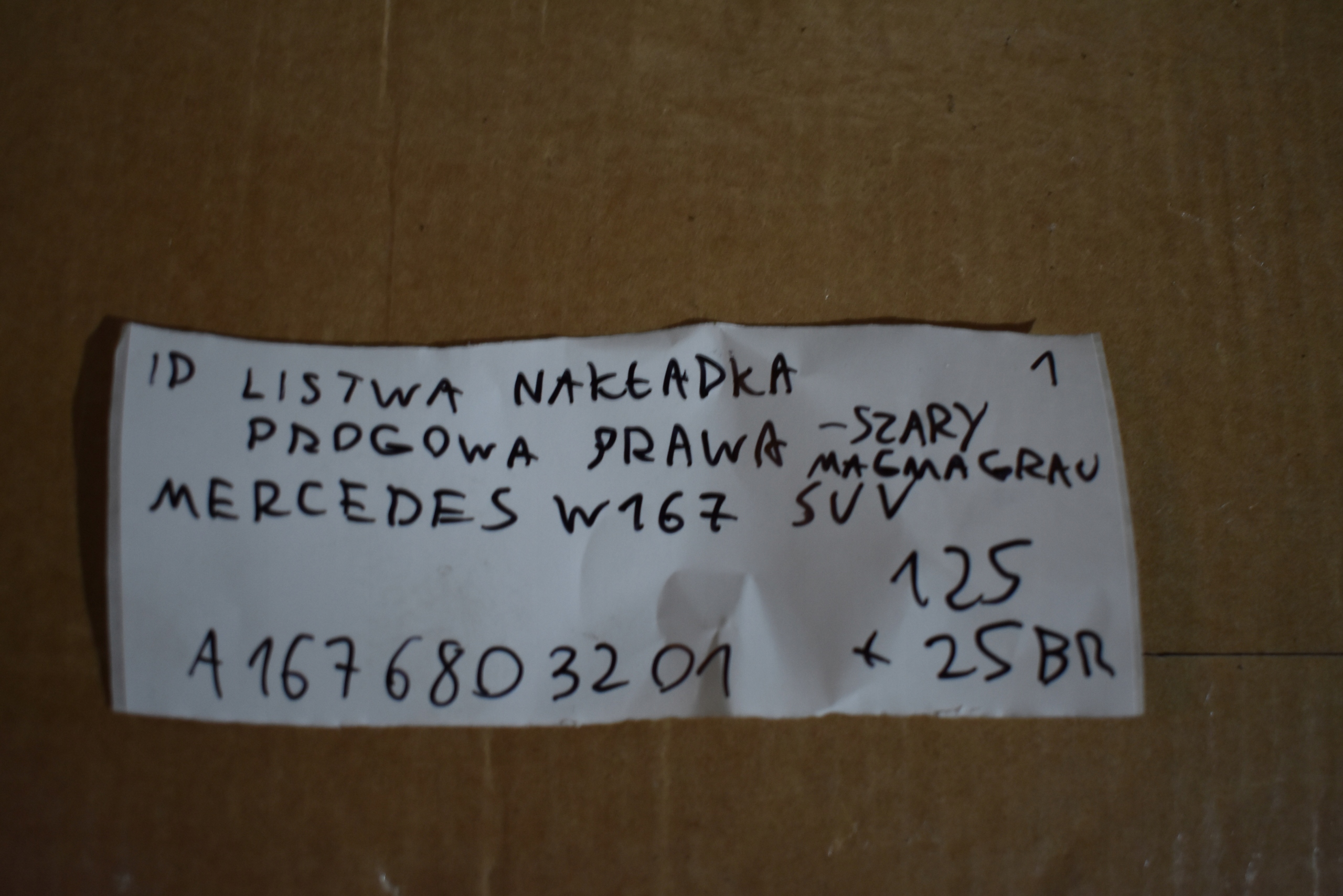 IDEALNA moulding cap threshold right - grey MERCEDES W167 SUV 1