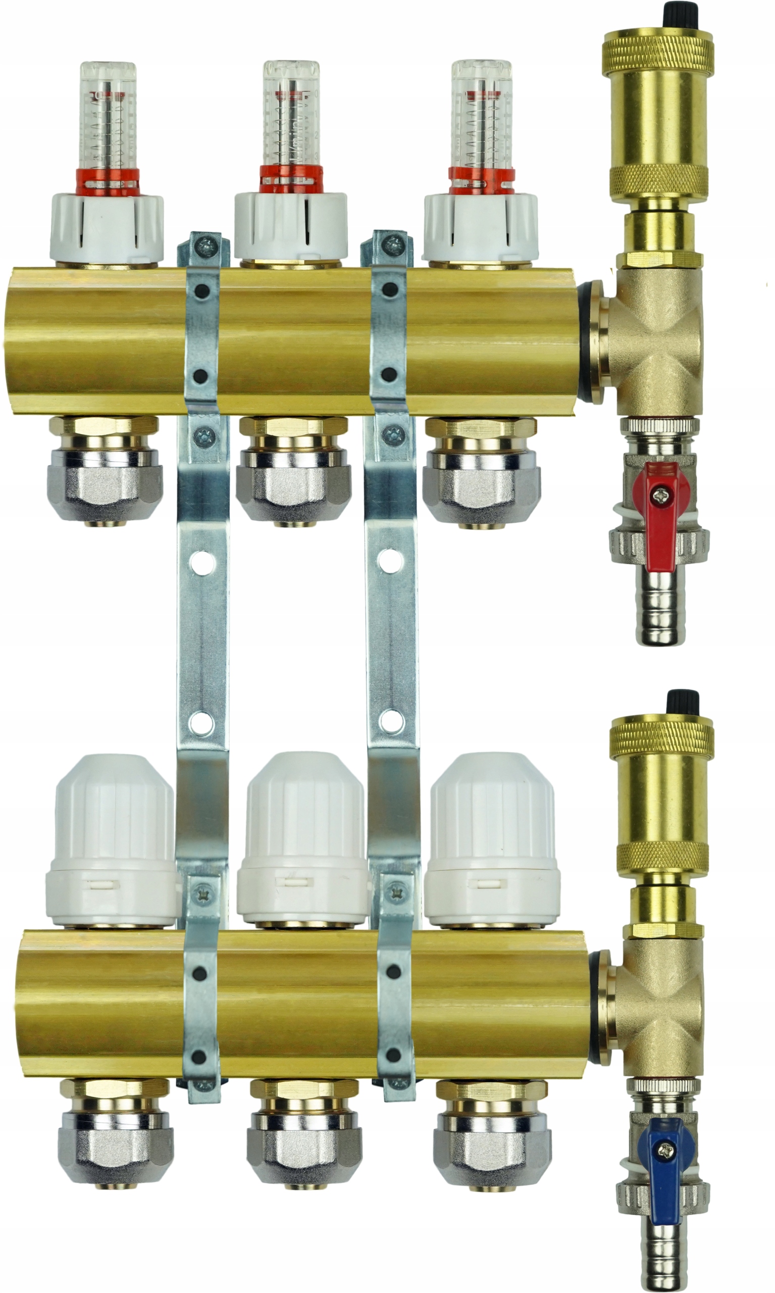 Rozdzielacz 3 ogrzewanie podłogowe kompletny