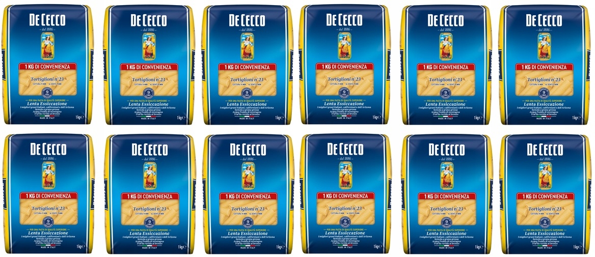 12x 1kg De Cecco makaron tortiglioni Karton