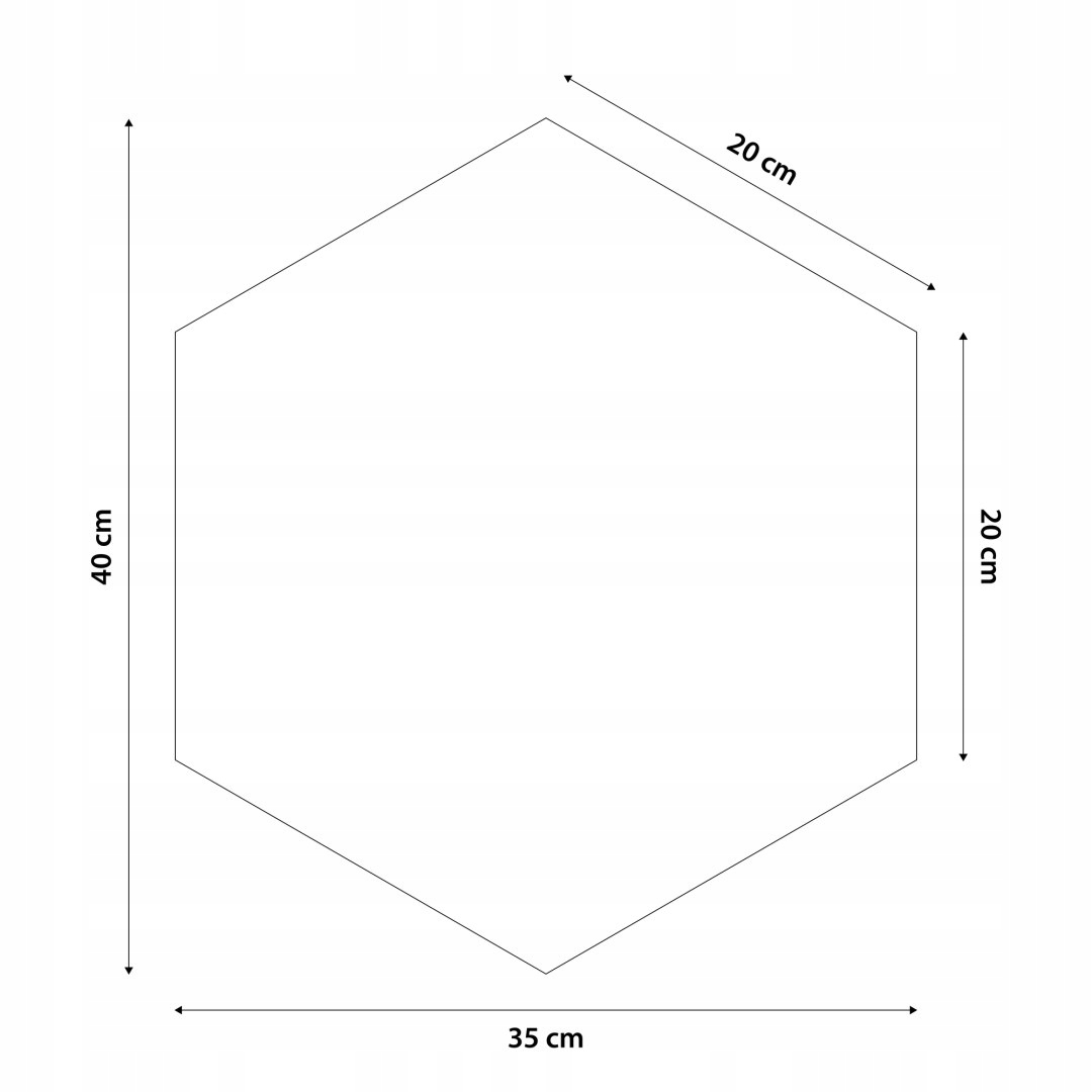 Panel Tapicerowany Żółty heksagon 40x35 cm Kod producenta MPT-H20-T18
