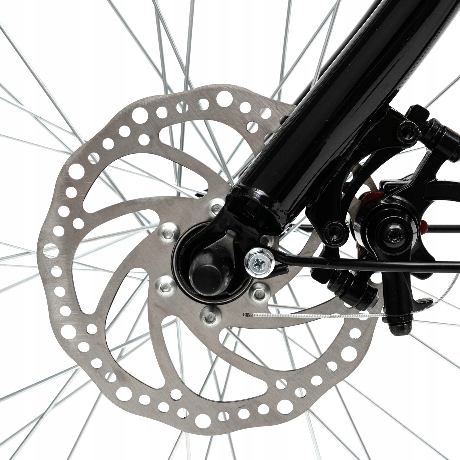 26’ 6-biegowy czarny trójkołowiec dla dorosłych Wyposażenie dodatkowe błotniki dzwonek koszyk osłona łańcucha oświetlenie