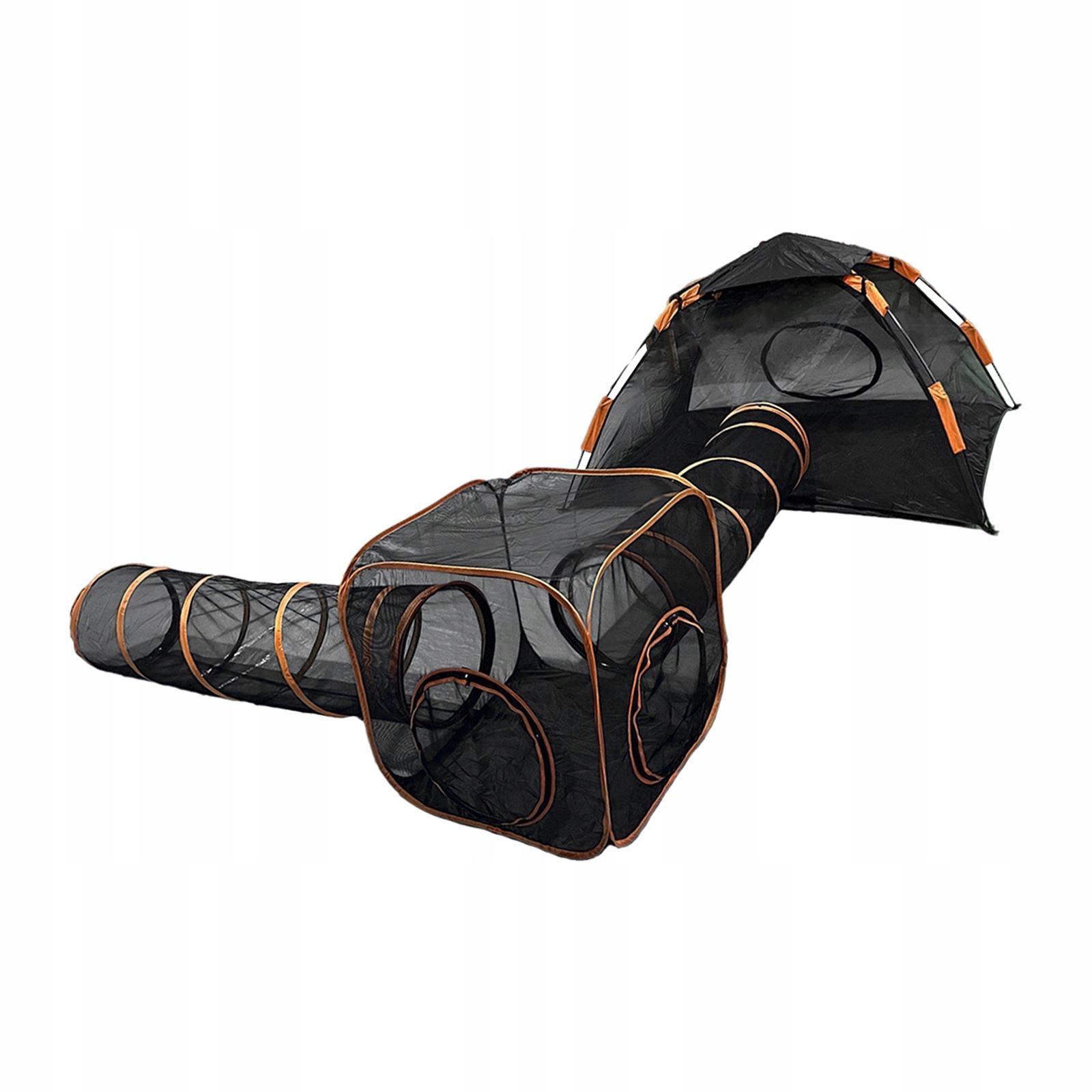 Levně Stan pro kočky s tunelem, domeček pro psa, velký stan 4v1