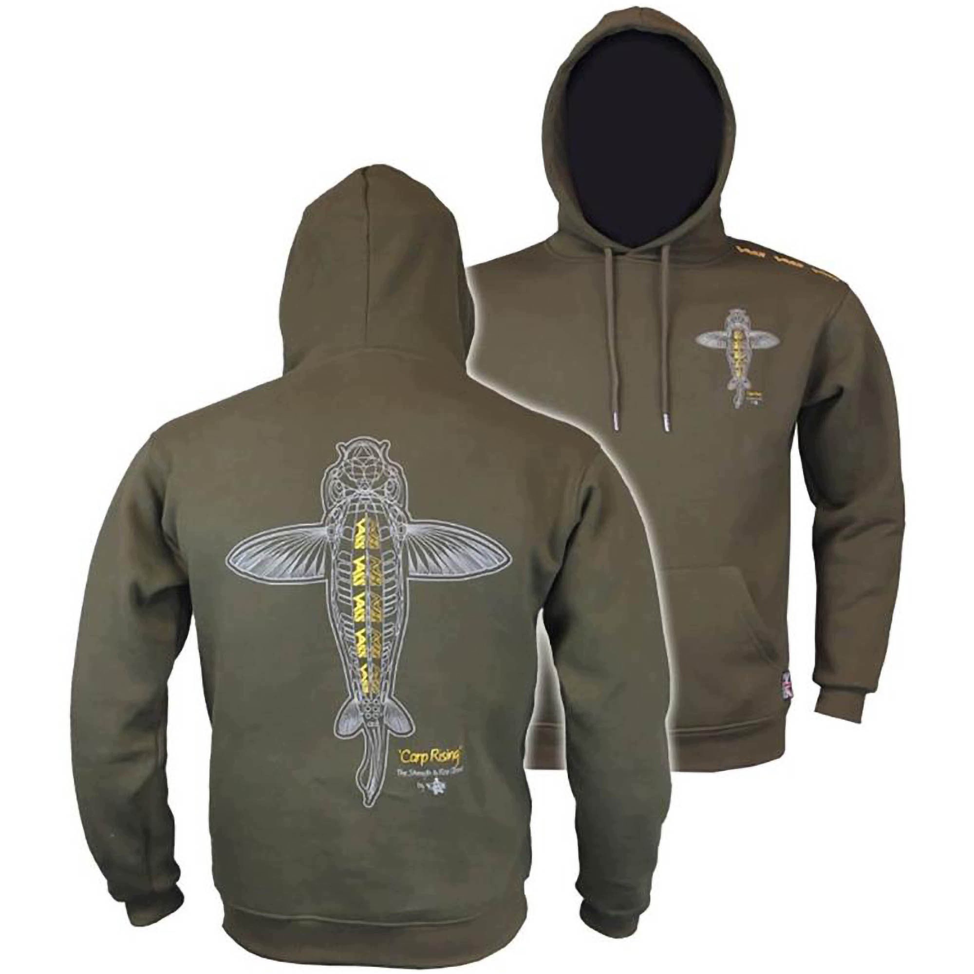 Mikina Vass Vq559 Carp Rising Hoodie Khaki Edition Velikost L